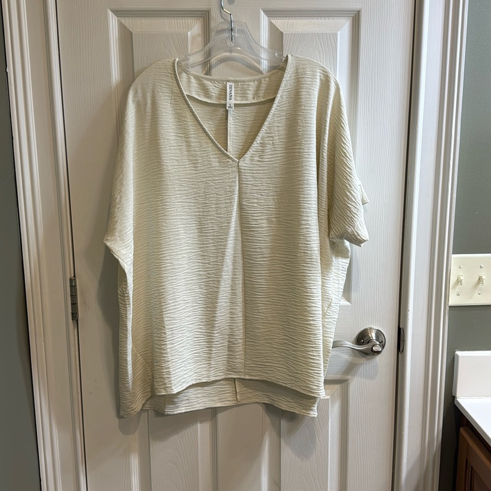 Zenana Cream Top